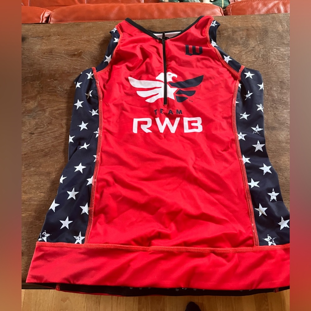 Wattie Ink Team RWB Women’s Tri Top size XL. EUC